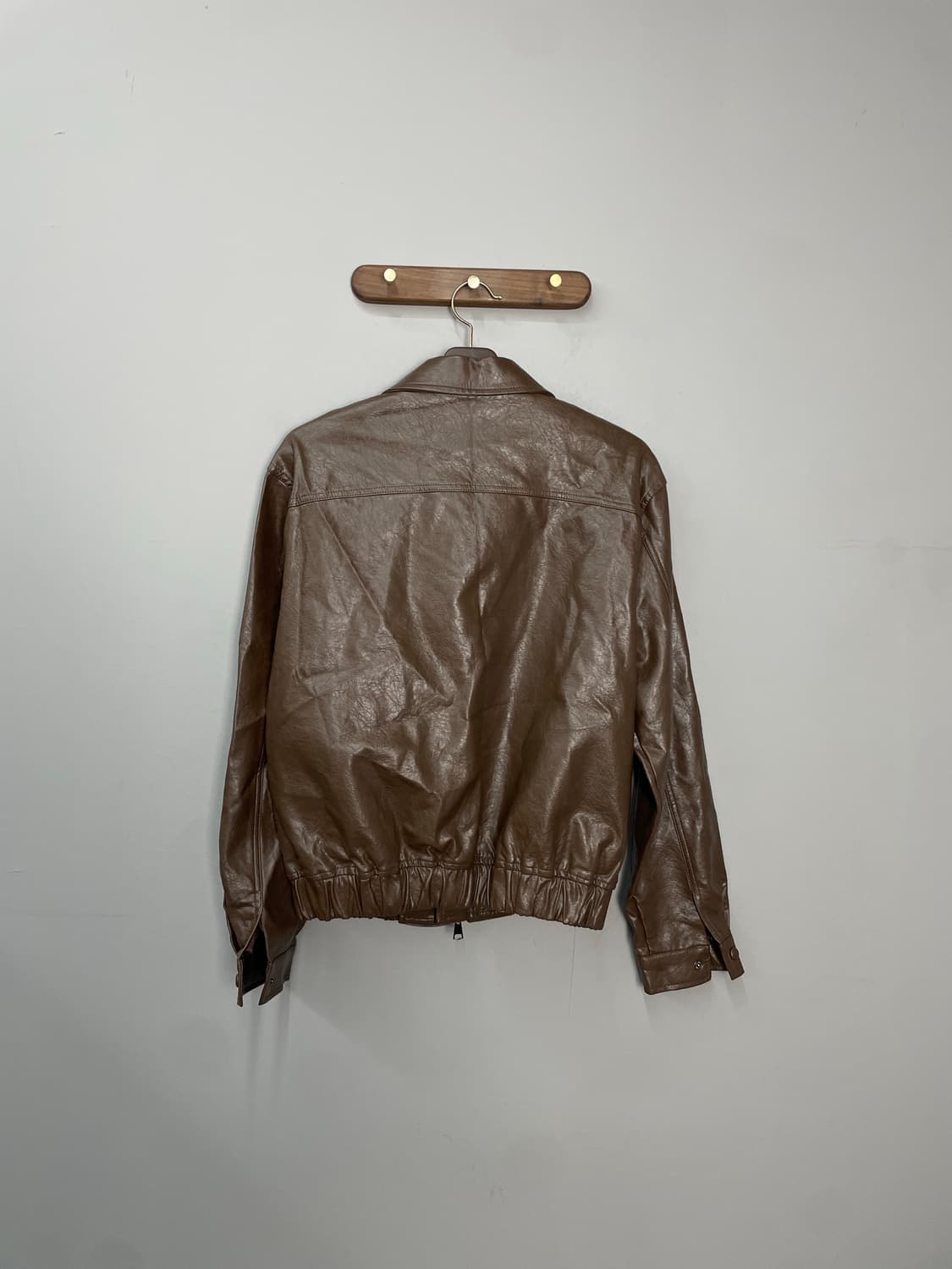 빈티지 투웨이 브라운 레더 자켓 H1699 상품이미지4