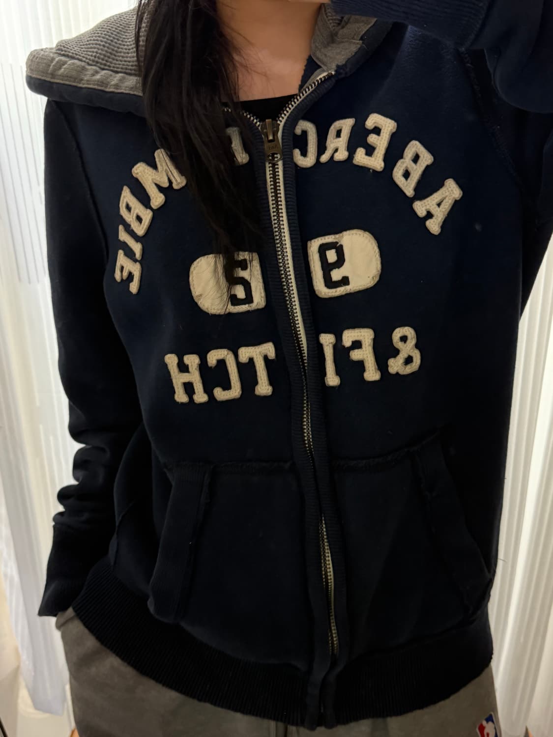 아베크롬비 네이비 후드집업 L 상품이미지1