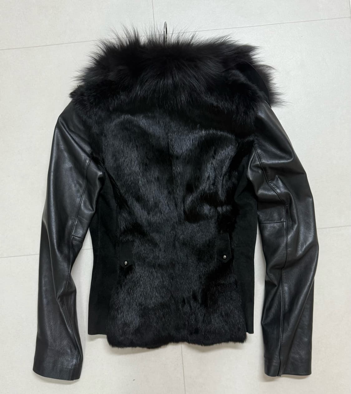 leather fur jacket 상품이미지2