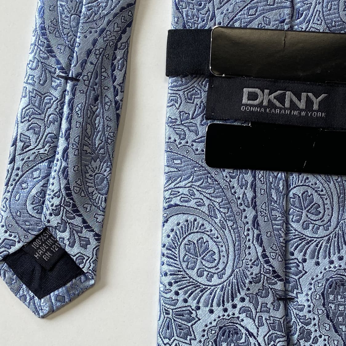 택달린 미사용품 DKNY 명품 정품 페이즐리 넥타이 상품이미지6