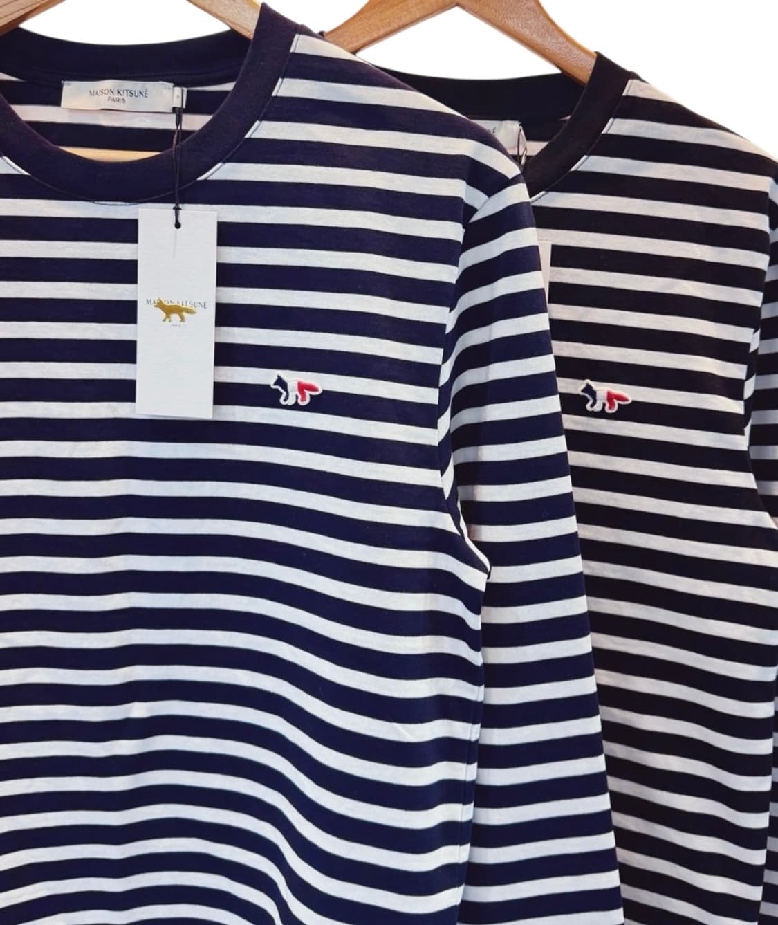새상품) 메종키츠네 스트라이프 롱슬리브(긴팔) 공용제품 상품이미지1