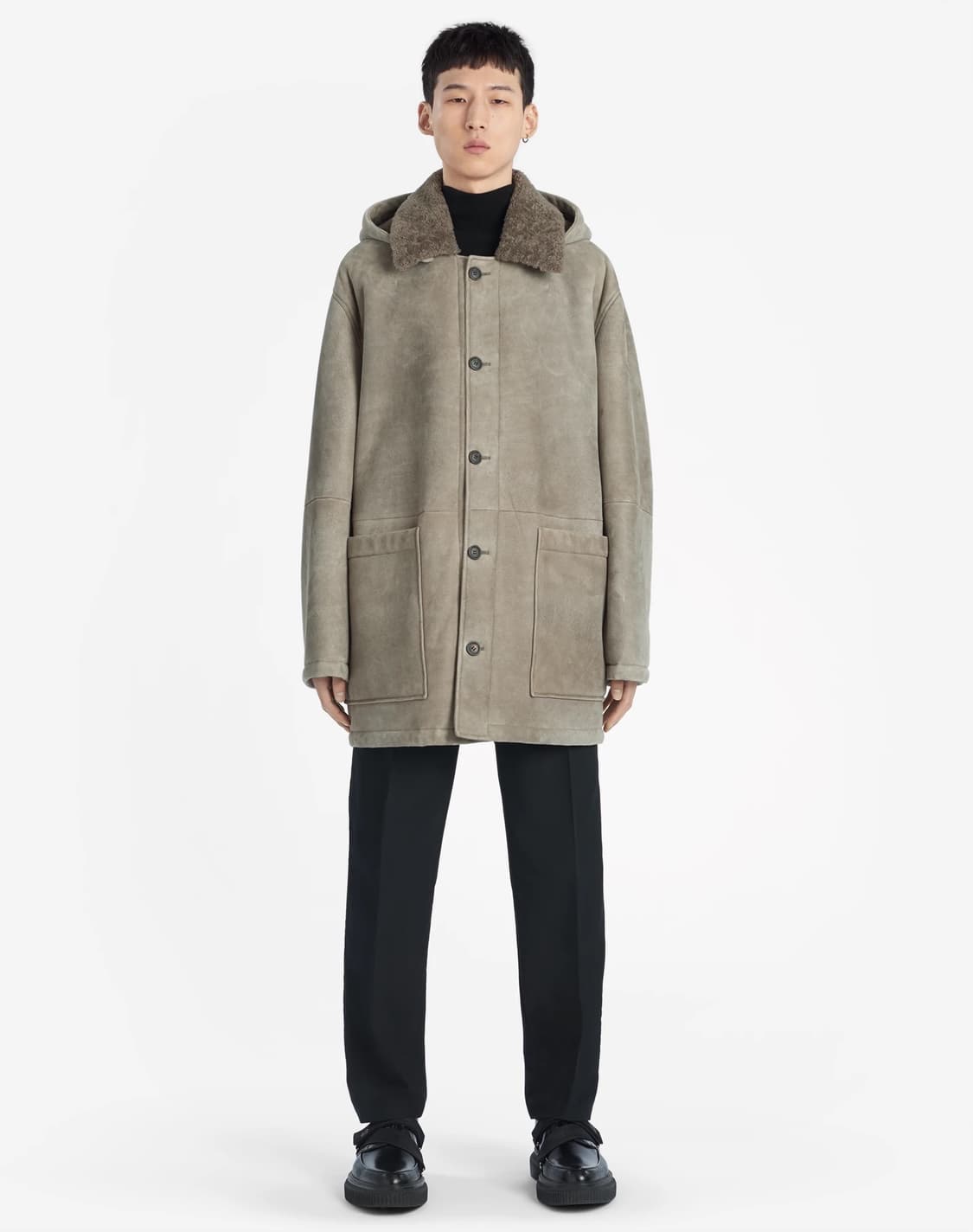 [M] 던힐 램스킨 스웨이드 시어링 무스탕 (로로피아나, 톰포드) 상품이미지2