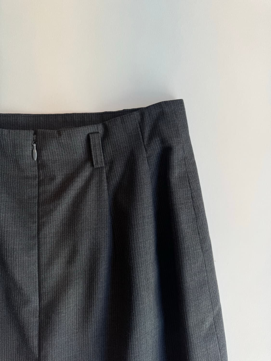 COMME CA DU MODE 스트라이프 그레이 스커트 상품이미지3