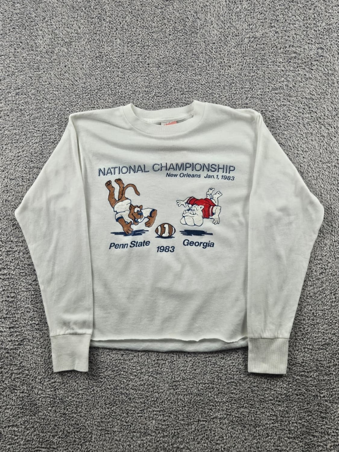 USA 퀘이커니트 1983 슈거볼 챔피언쉽 롱 슬리브 (S)/ 11387 상품이미지2