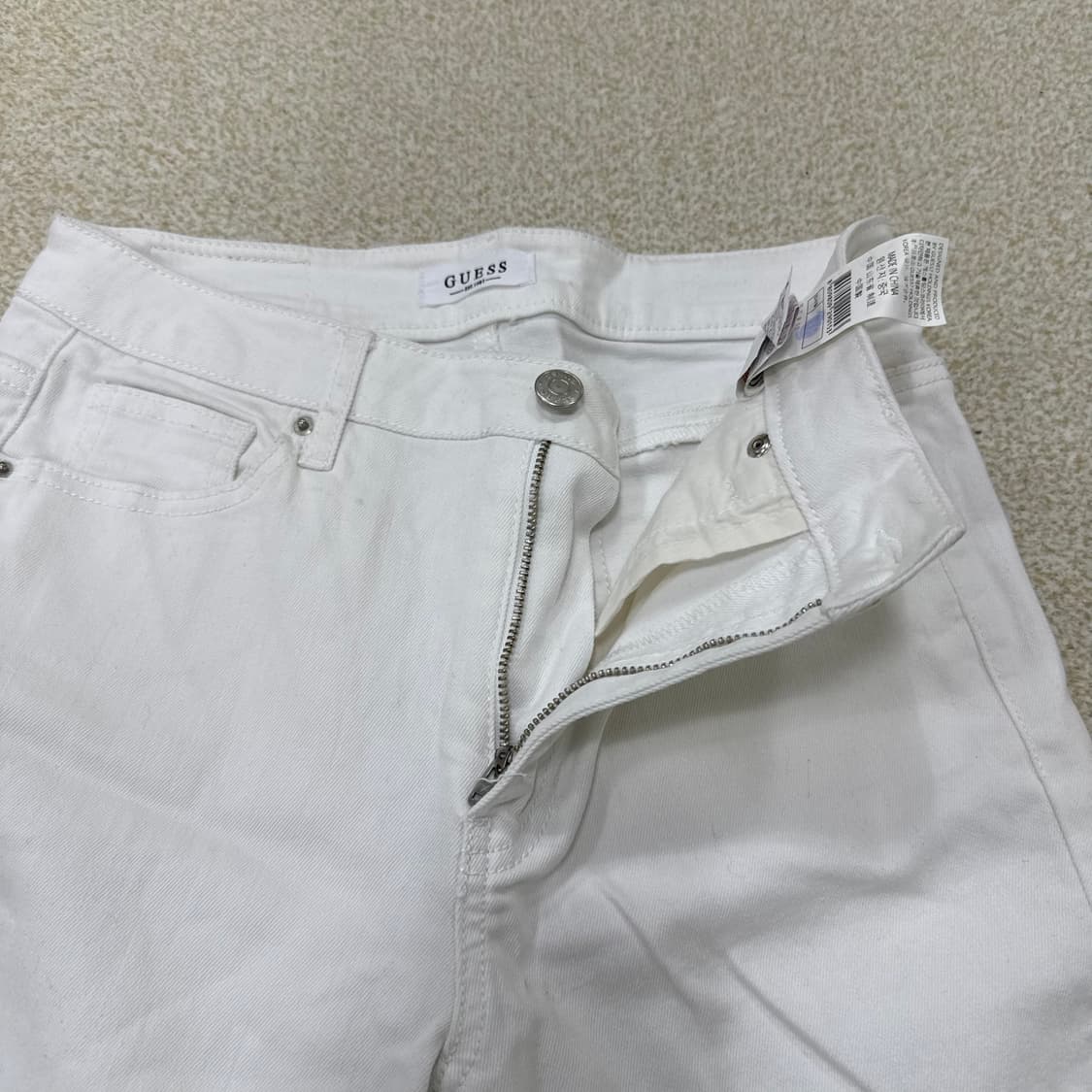 67 게스 여성 화이트 코튼팬츠 0213T2 상품이미지3