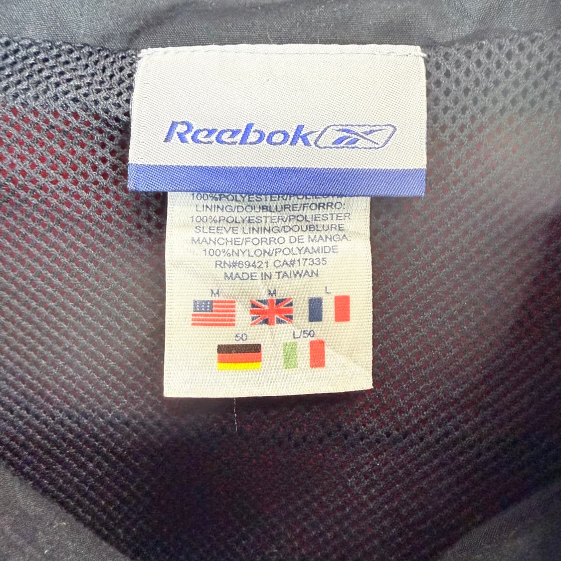 (M) 리복 올드스쿨 바람막이 블랙/레드 상품이미지3