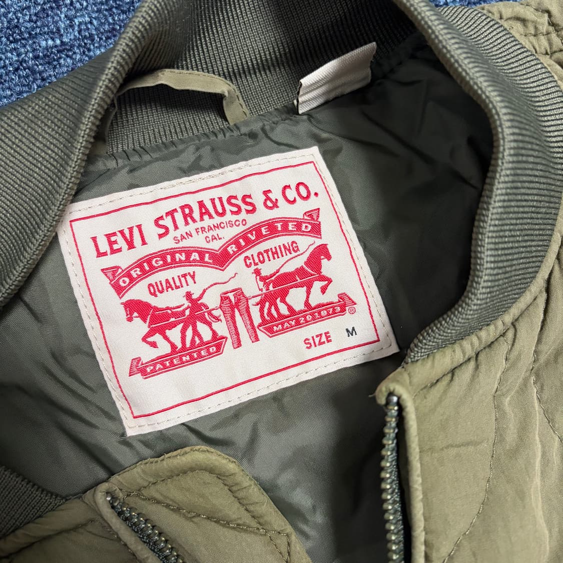 리바이스 퀄팅 집업 자켓 상품이미지4