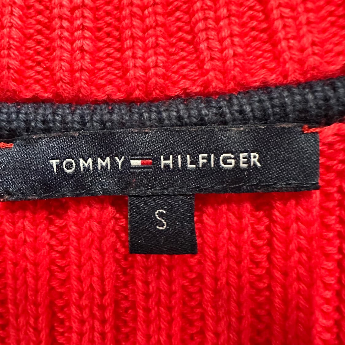 90 타미힐피거 y2k 여자 딱붙핏 니트 집업 상품이미지3