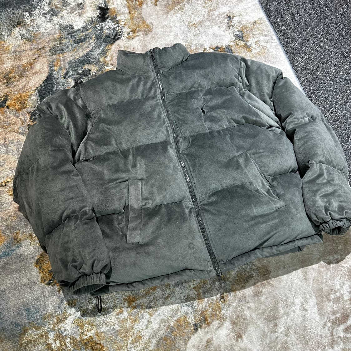 폴로 포니 그레이 벨벳 패딩 상품이미지5