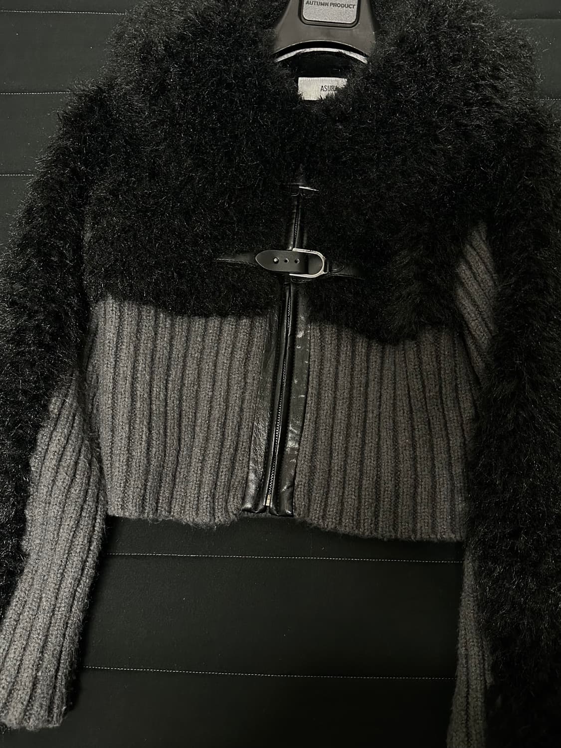 아수라 니트 믹스 무스탕 상품이미지3