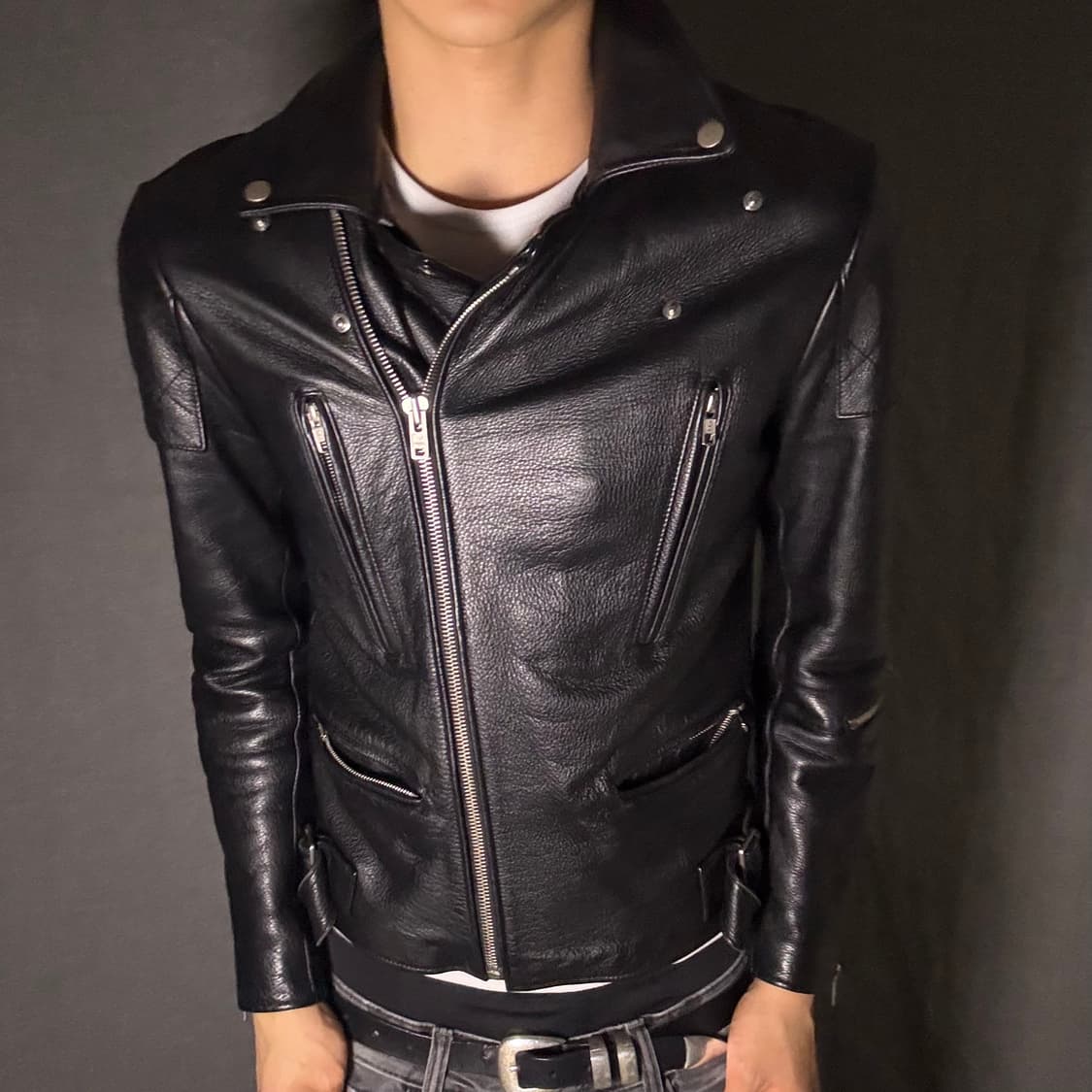 vintage rider leather jacket 상품이미지4