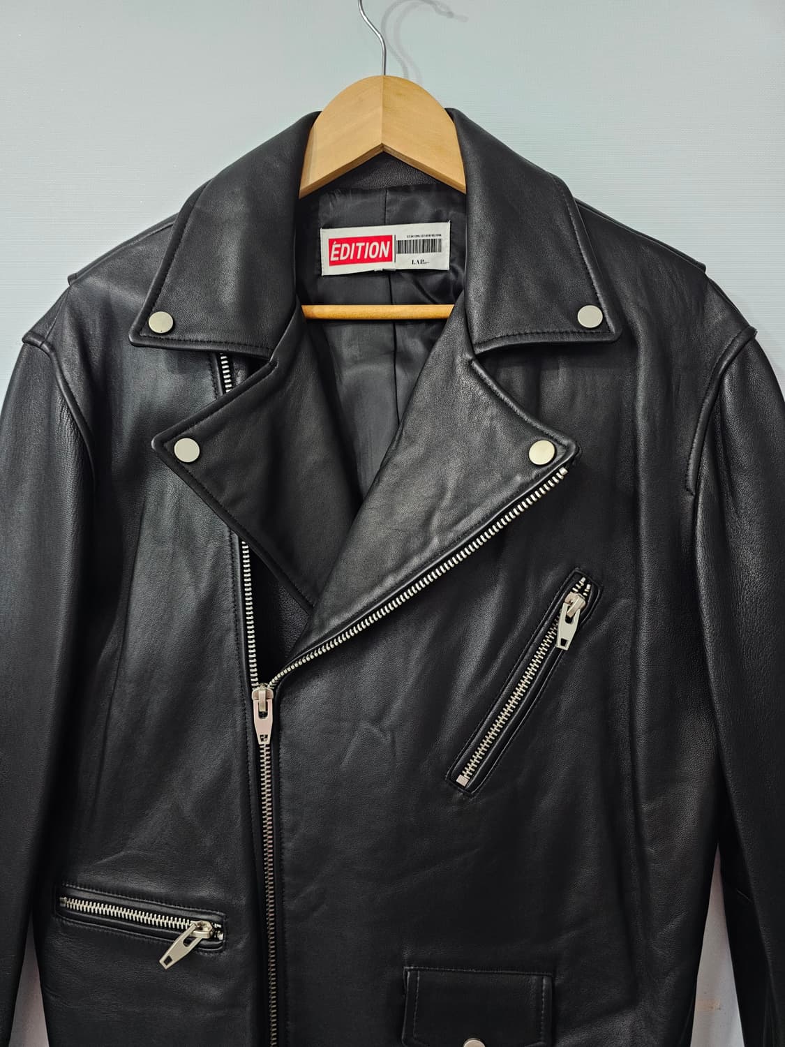 랩 에디션 양가죽 라이더 자켓 105 상품이미지1