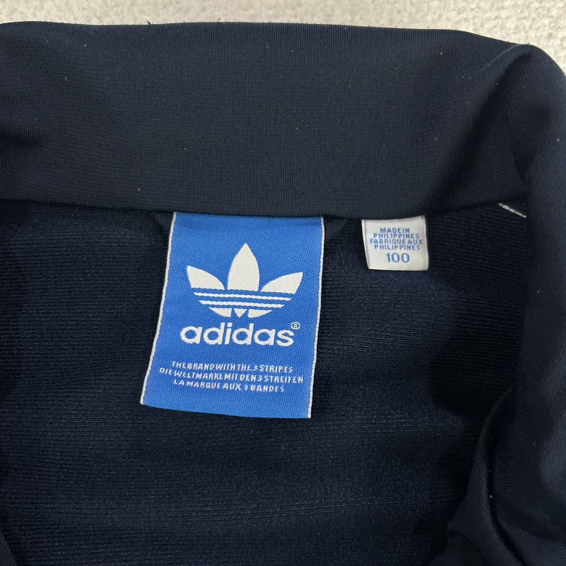 아디다스 불꽃 파이어버드 네이비 삼선 트랙탑 100 상품이미지2