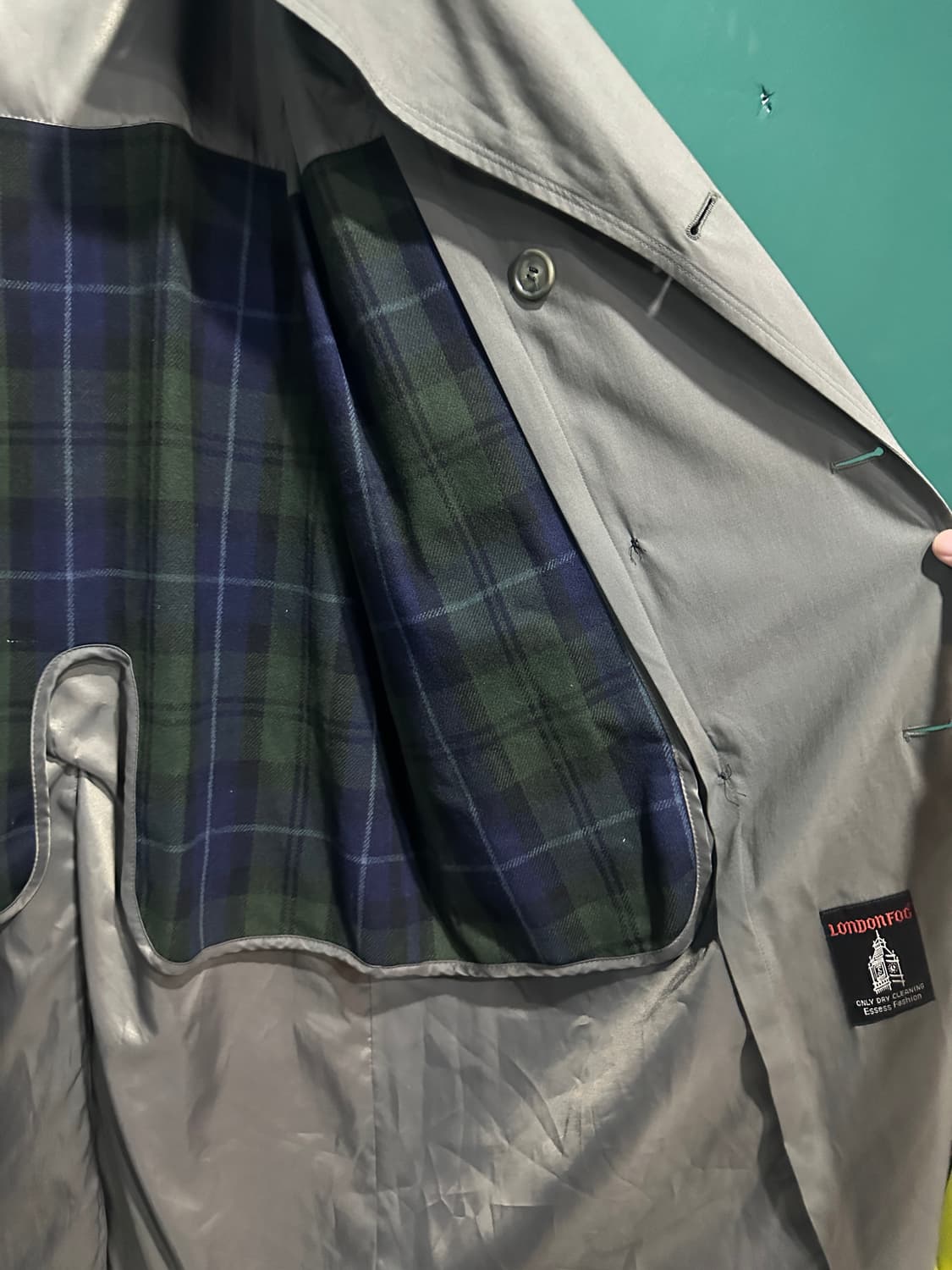 런던포그 더블트렌치코트 그레이 105 상품이미지5