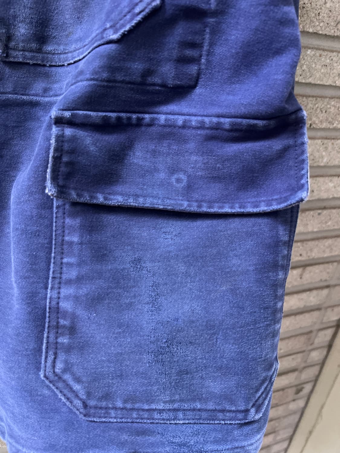 [XL]90's Rofa사 빈티지 워싱 몰스킨 프렌치 워크 자켓 상품이미지4