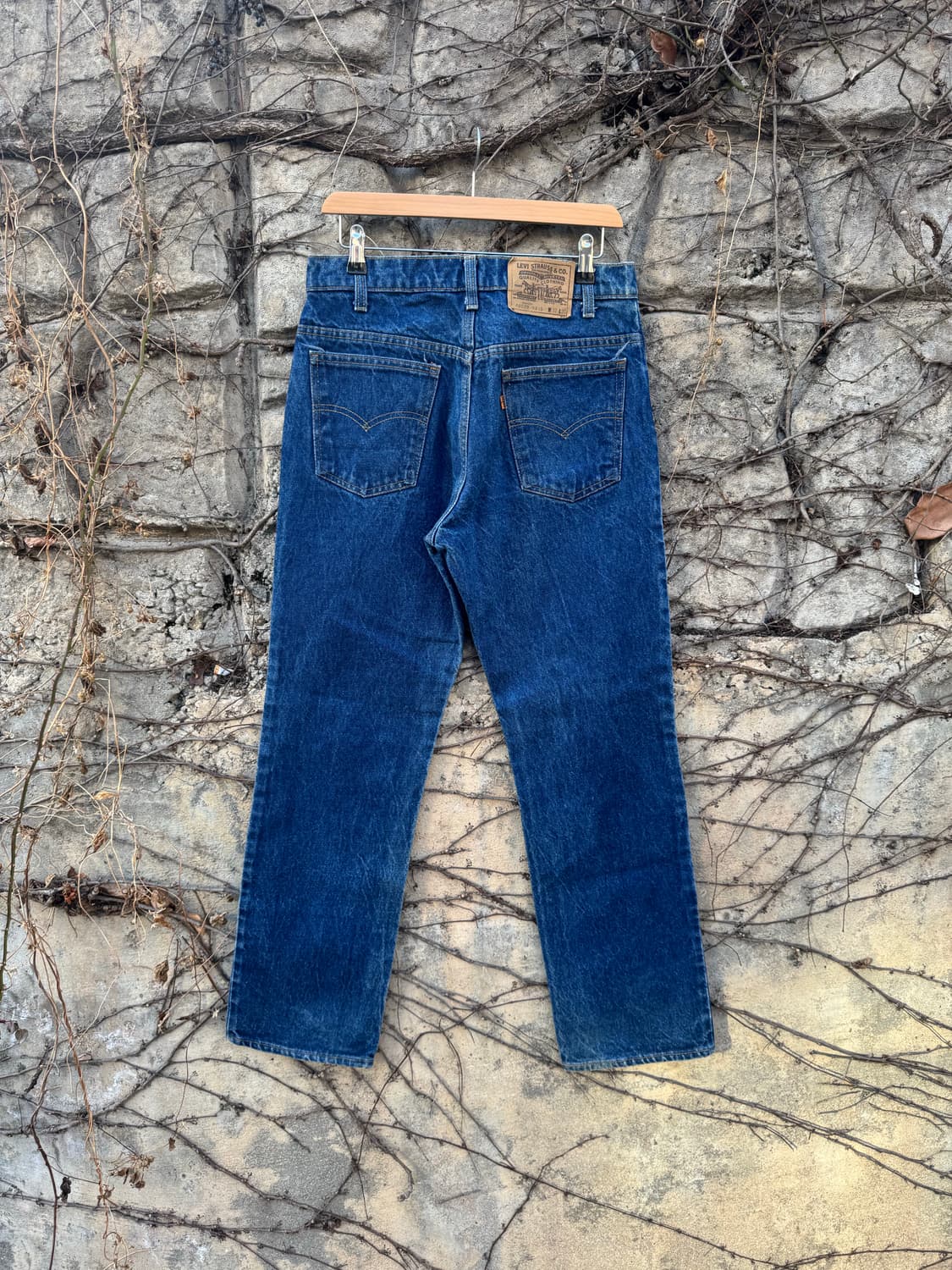 80s 리바이스 빈티지 40509 스트레이트핏 워싱 데님 팬츠 상품이미지2