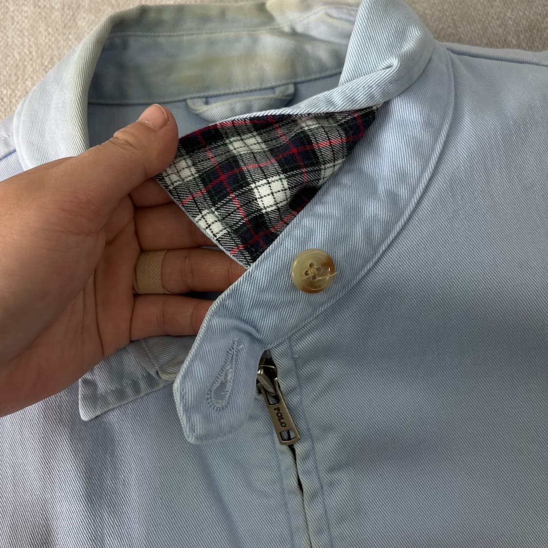 105 폴로랄프로렌 스카이블루 바라쿠타 블루종 자켓 상품이미지5