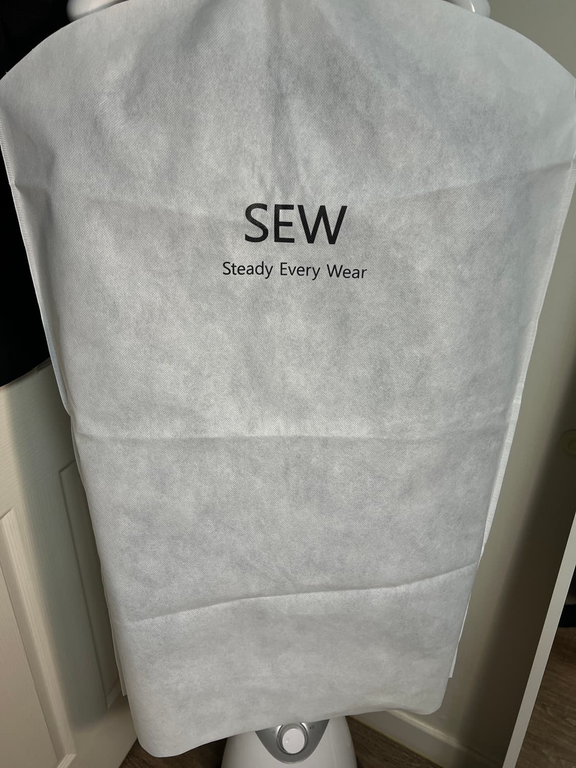 [2, 풀구성] SEW 레더 블루종 자켓 - 블랙 상품이미지5