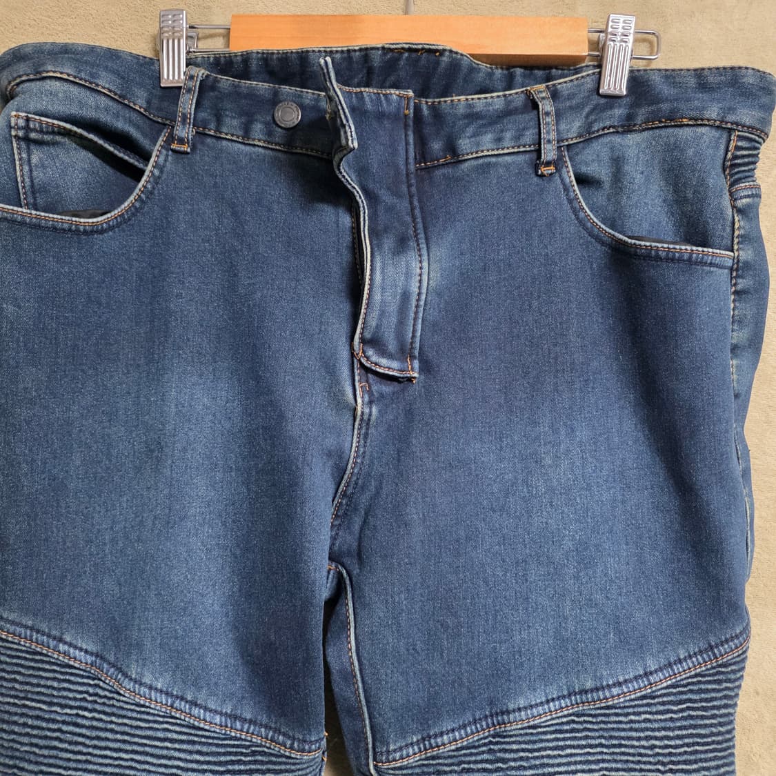 새상품!!바이크 보호대 청바지 바이커진 ♡코미네♡ 라이더 청바지 3XL 상품이미지4