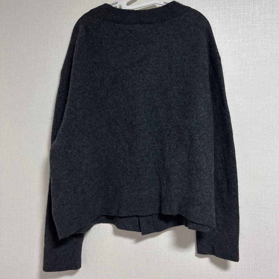 COS 코스 울 니트 가디건 챠콜 그레이 XL  상품이미지7