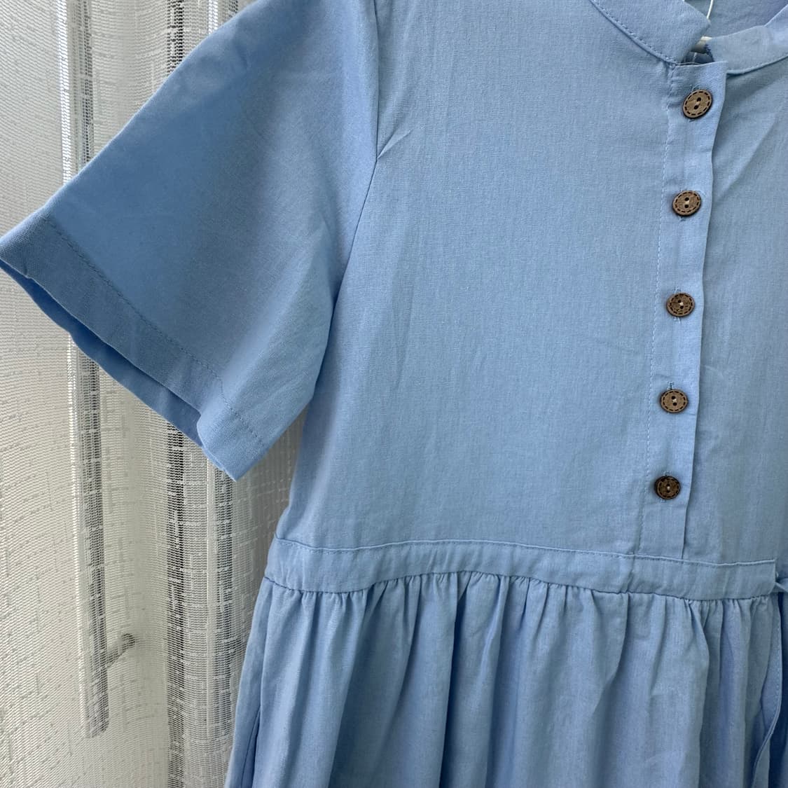 새상품 하늘색 반팔원피스 프리 상품이미지3