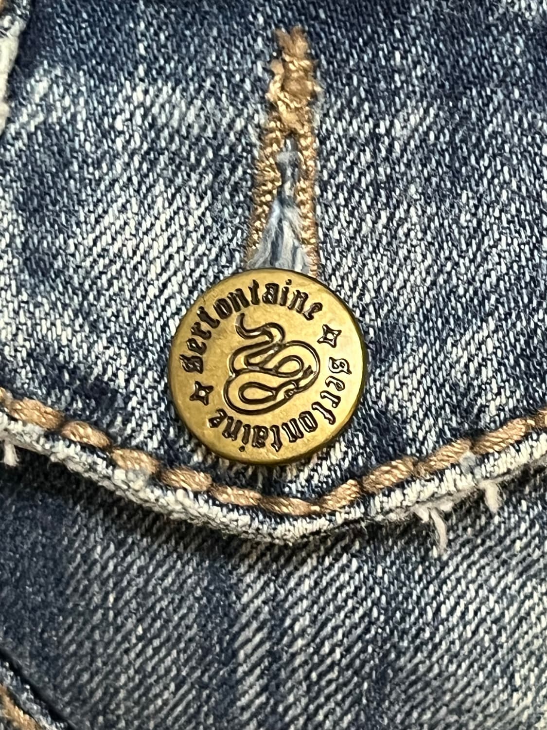 serfontaine 아메리칸 빈티지 청자켓 상품이미지4