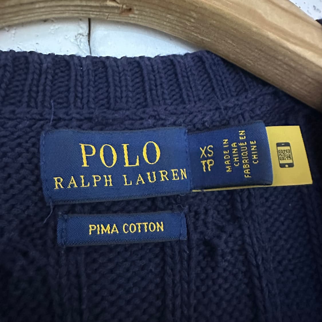 우먼XS 폴로 랄프로렌 반팔 니트 네이비 상품이미지3