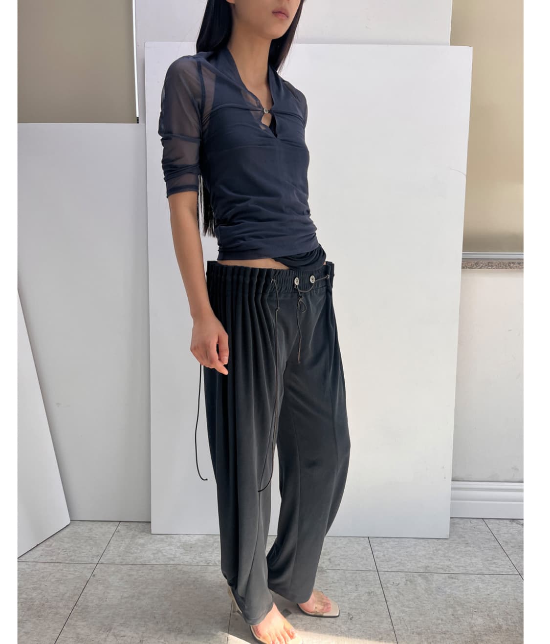  NAPE MESH TOP (MIDNIGHT) 상품이미지2
