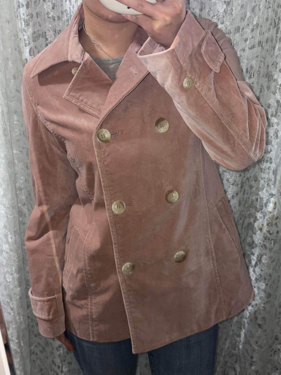 Pink velvet jacket 상품이미지3