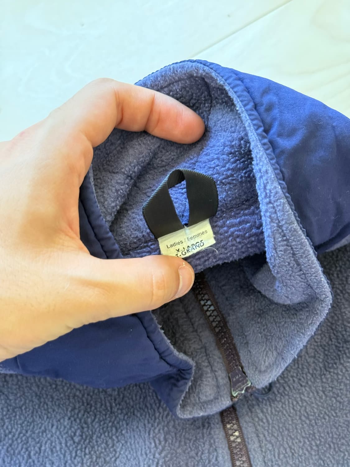 Vintage Outdoor Purple-Navy Fleece Jacke 상품이미지4