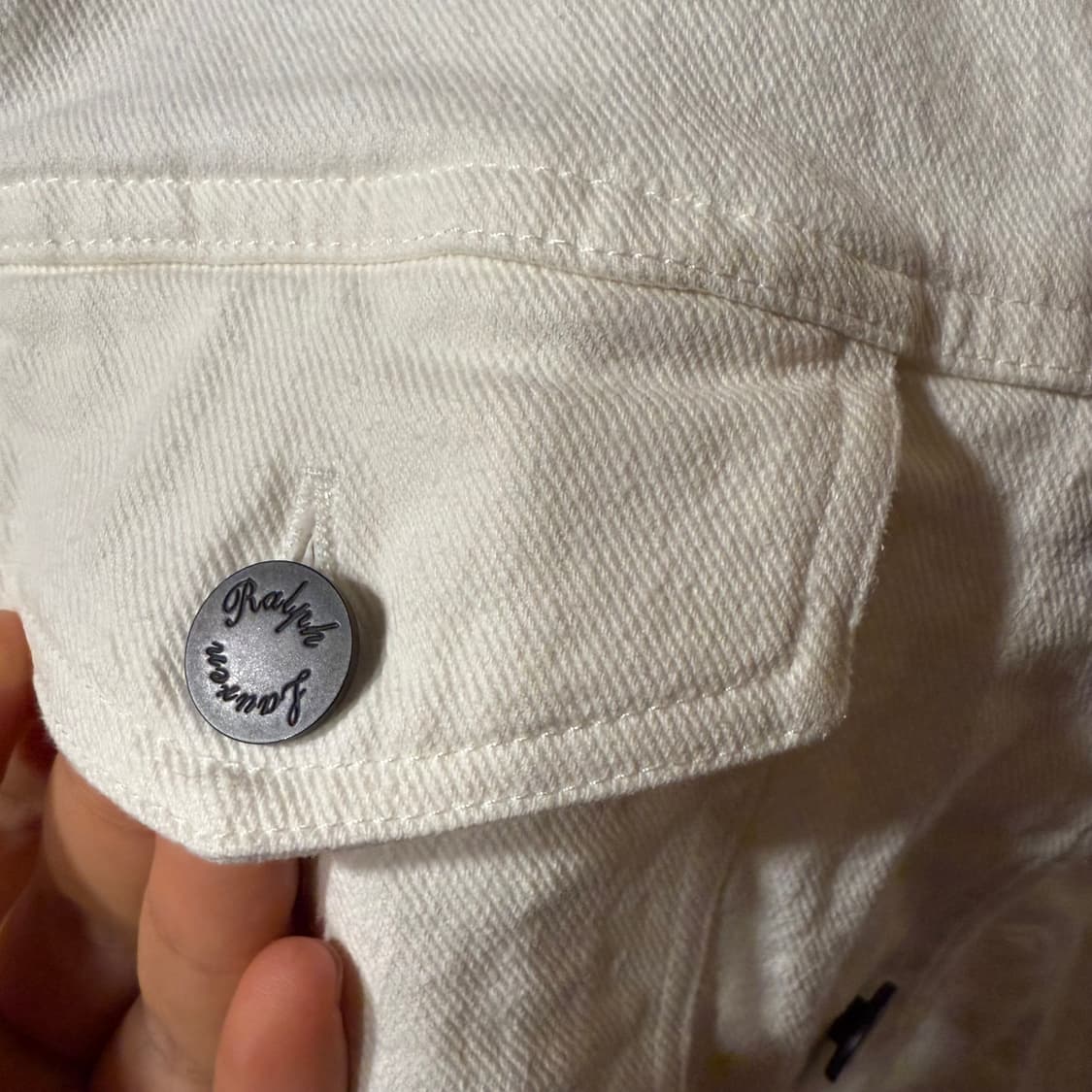 랄프로렌 퍼플라벨 화이트 데님 트러커 자켓 상품이미지6