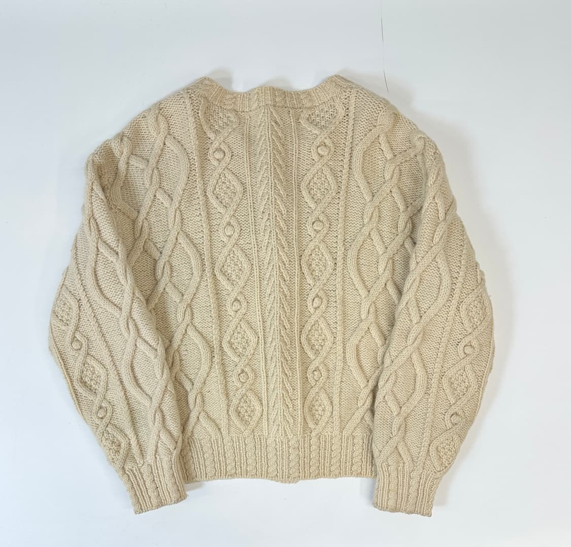 잉글랜드 핸드메이드 울 체스넛버튼 가디건  상품이미지2