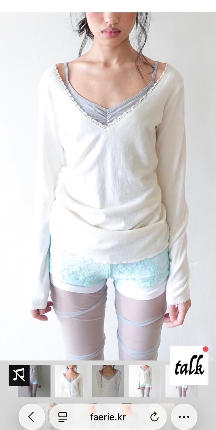 샵페어리 iris long top (cream) 상품이미지2