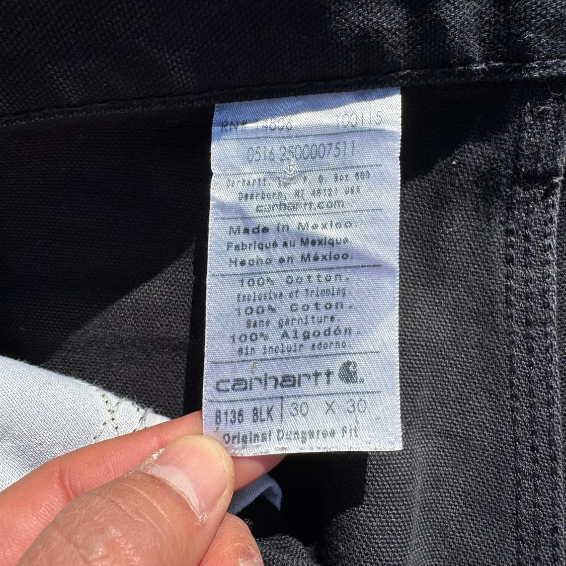 [31] Carhartt 칼하트 블랙 더블니 팬츠 상품이미지8