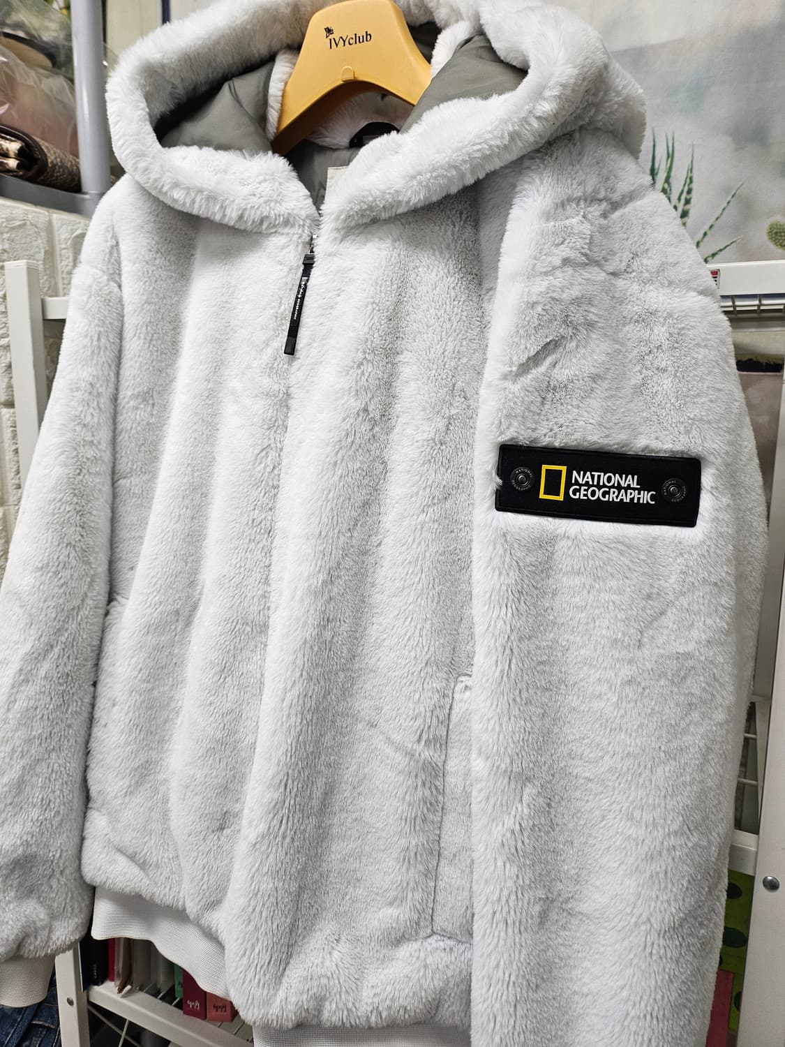 내셔널지오그래픽 풀집업 페이크퍼 후드집업 남녀공용 (1 상품이미지4