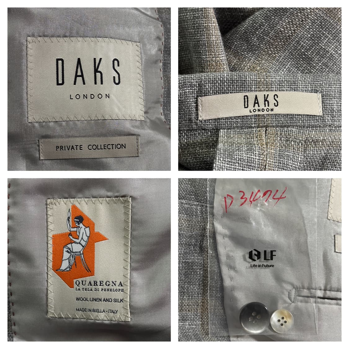 23SS)닥스런던 콰레냐 Private컬렉션 린넨실크혼방 블레이저106 상품이미지7
