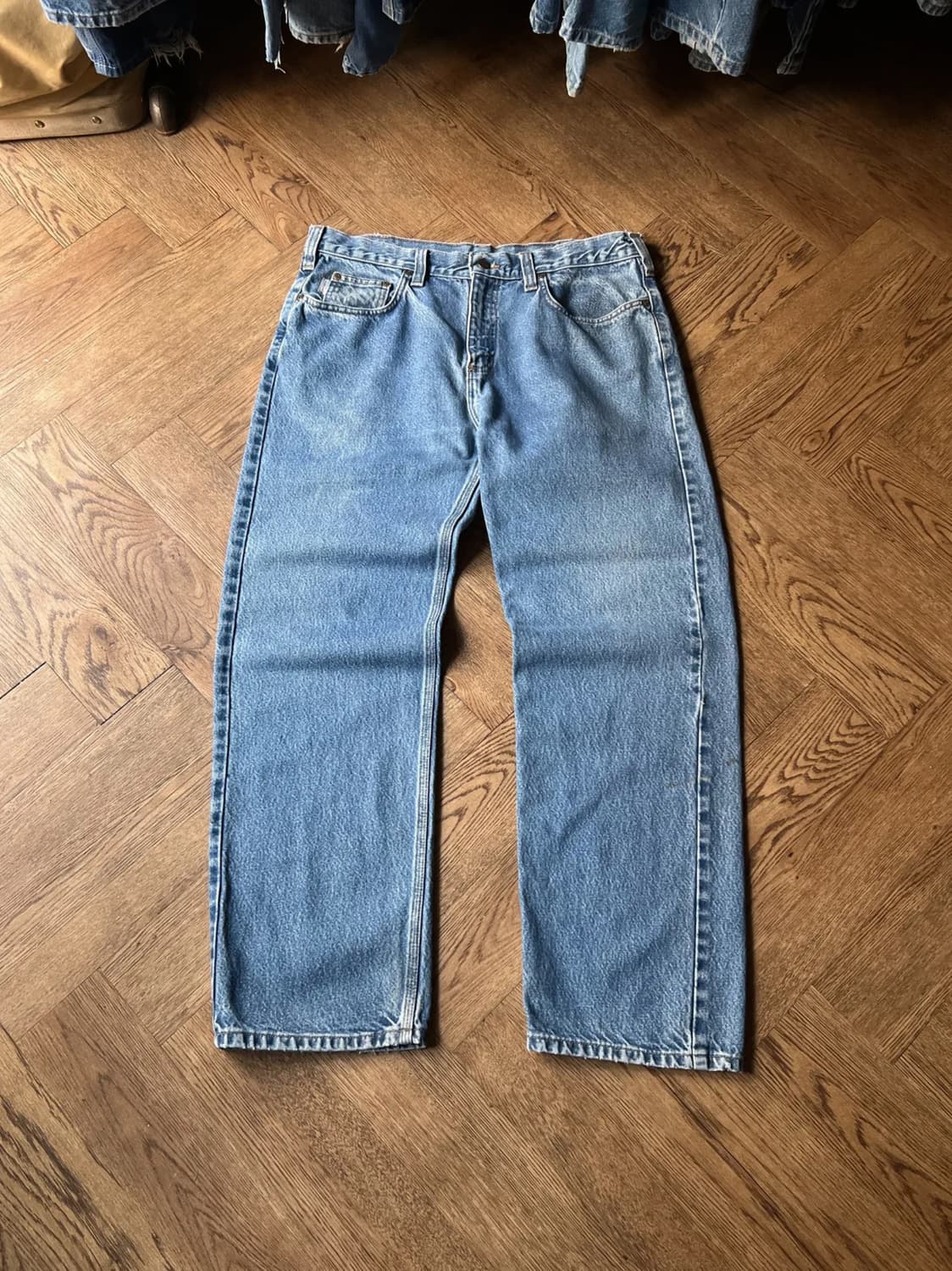 [36]칼하트 USA 빈티지 워싱 워크 데님 팬츠 상품이미지1