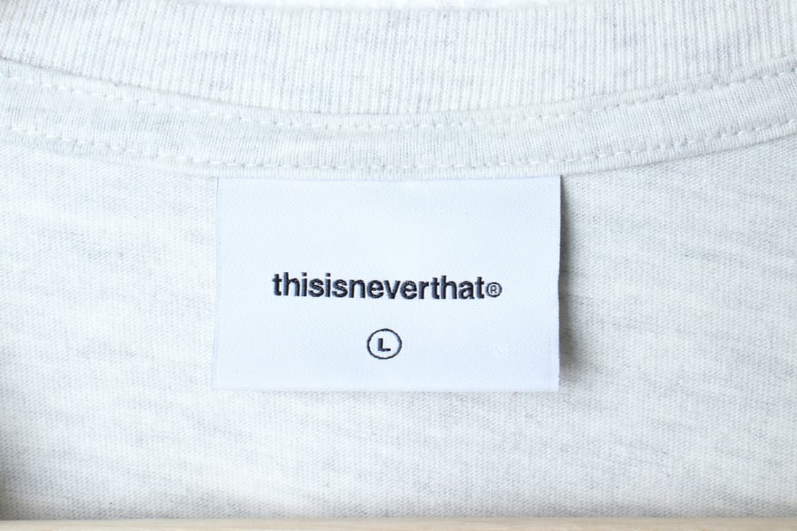 (L-XL) 디스이즈네버댓 반팔 티셔츠 멜란지 화이트 스트릿-H32805 상품이미지7