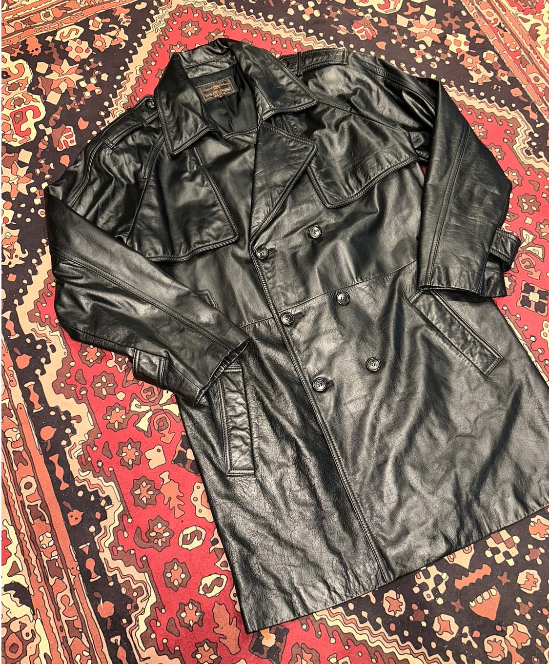 ( L ) 가죽카코트 가죽자켓 레더자켓 가죽코트 빈티지가죽자켓 상품이미지2
