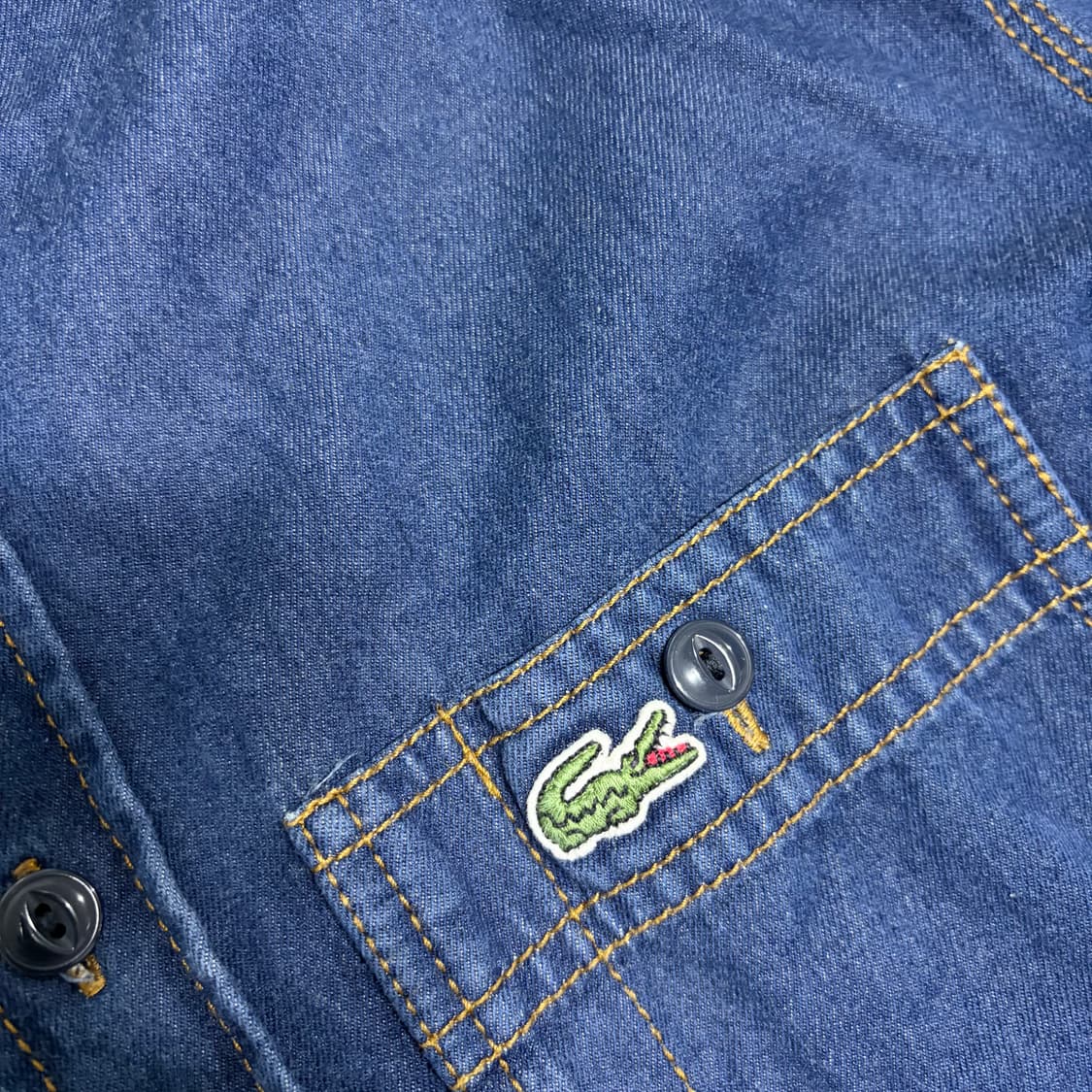 라코스테 투포켓 데님 셔츠 상품이미지4