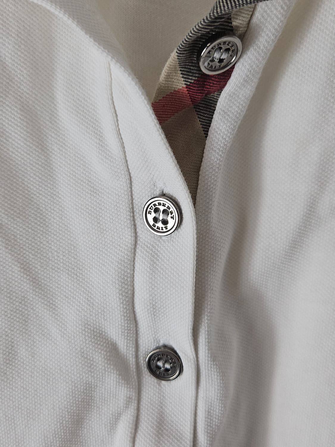 BURBERRY 버버리 브릿 정품 반팔 카라티 여성 정품 L 상품이미지4