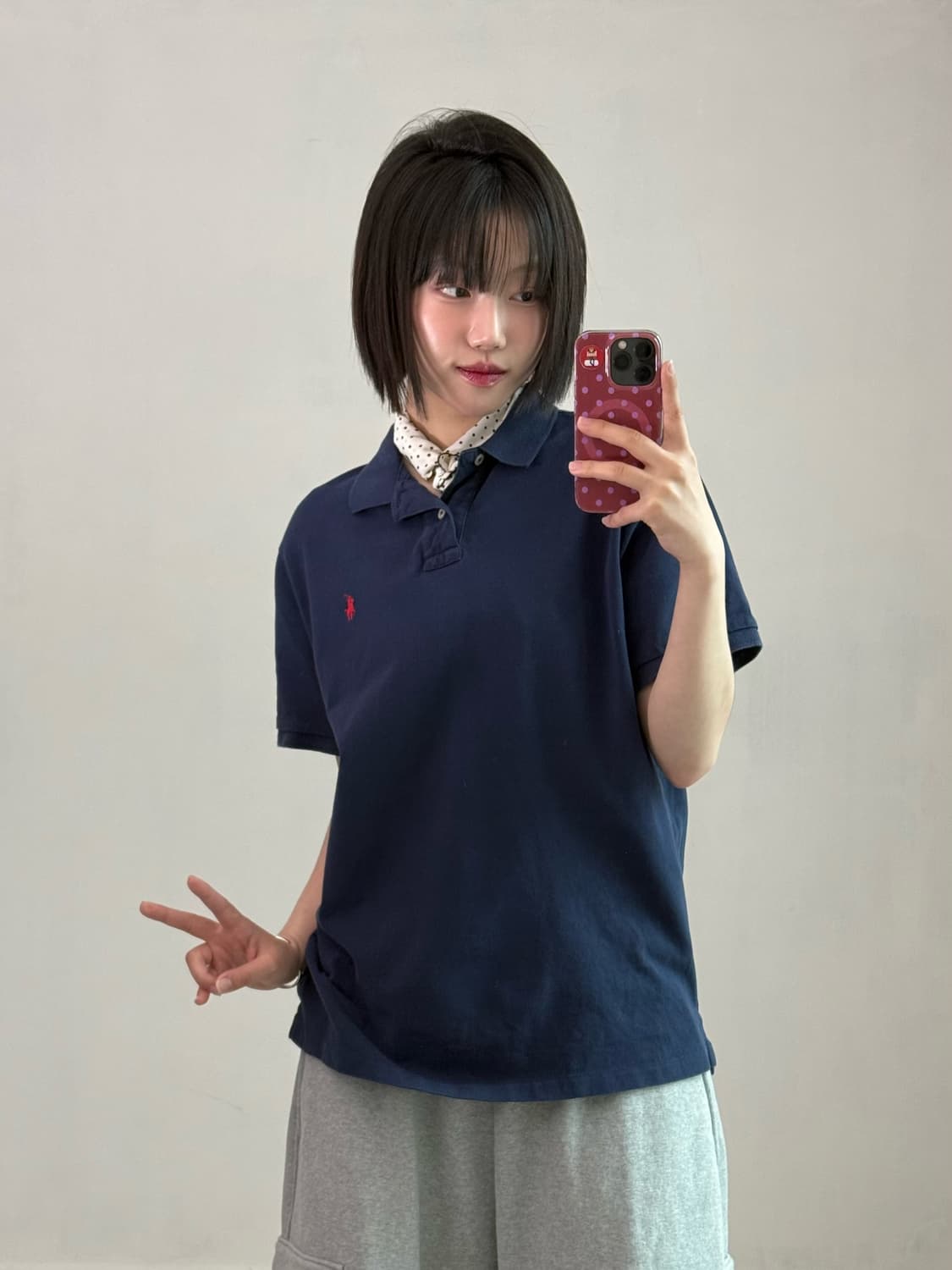 폴로 네이비 피케이 티셔츠 상품이미지3