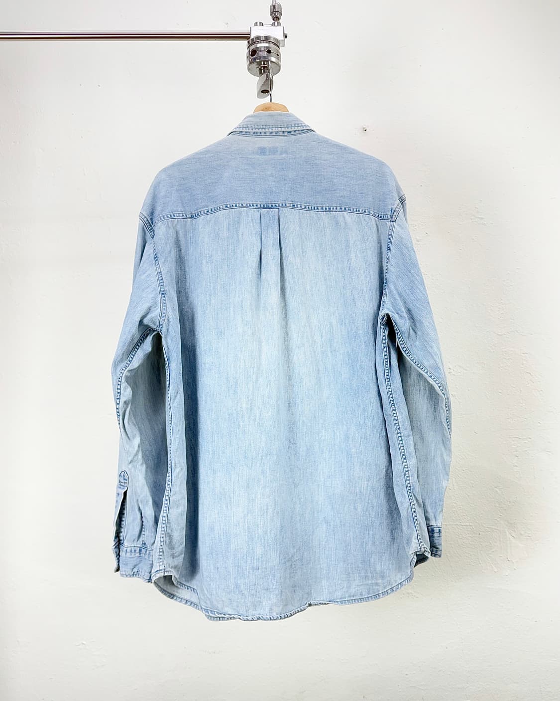 리 투포켓 연청 데님 셔츠 상품이미지6