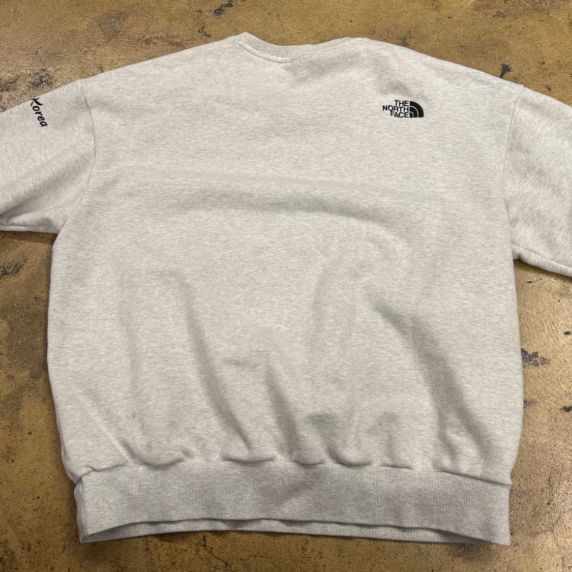 [정품/XXL] 노스페이스 팀코리아 맨투맨 티셔츠 회색  b15 상품이미지3