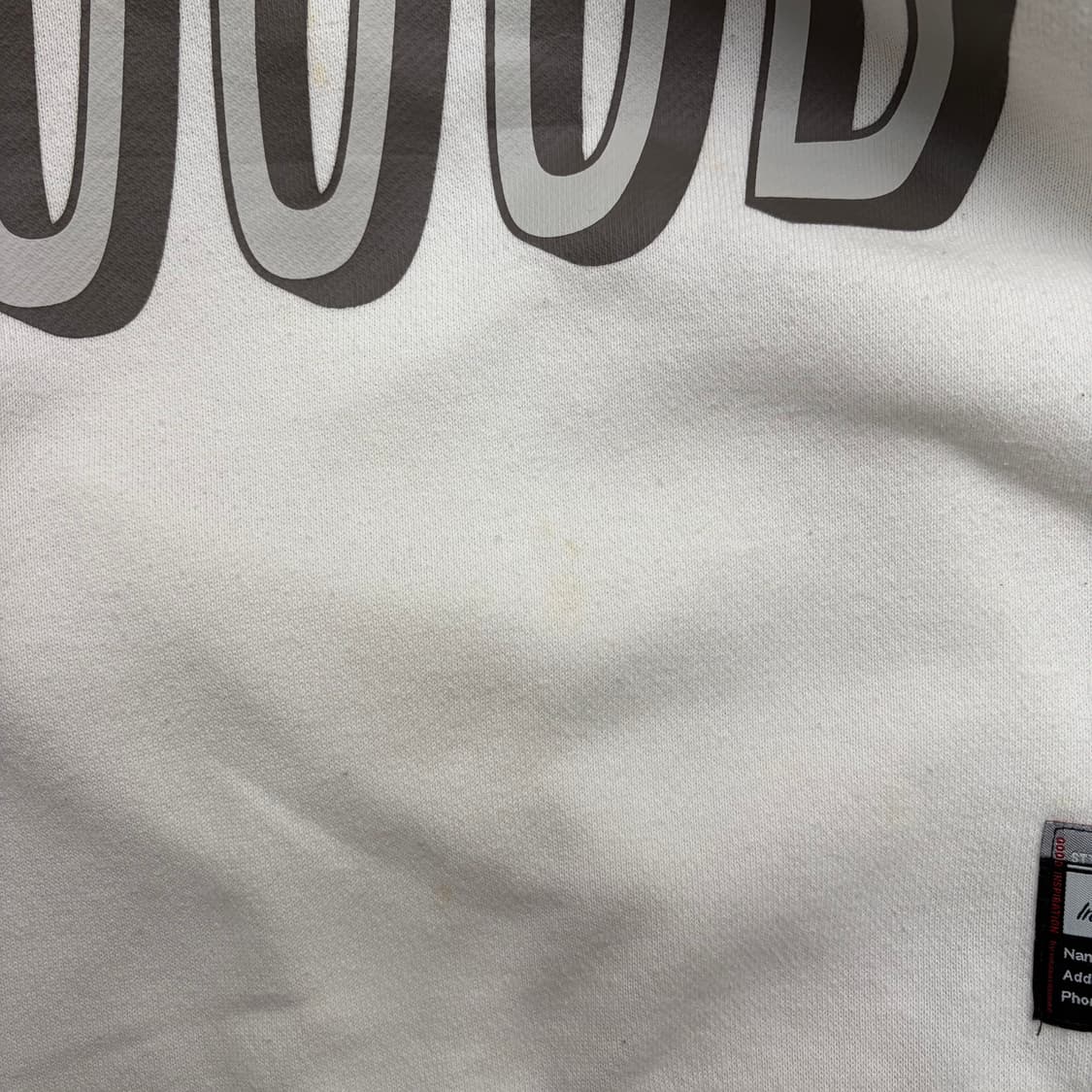 미하라 야스히로 X GU 화이트 레이어드 후드티 L 상품이미지10