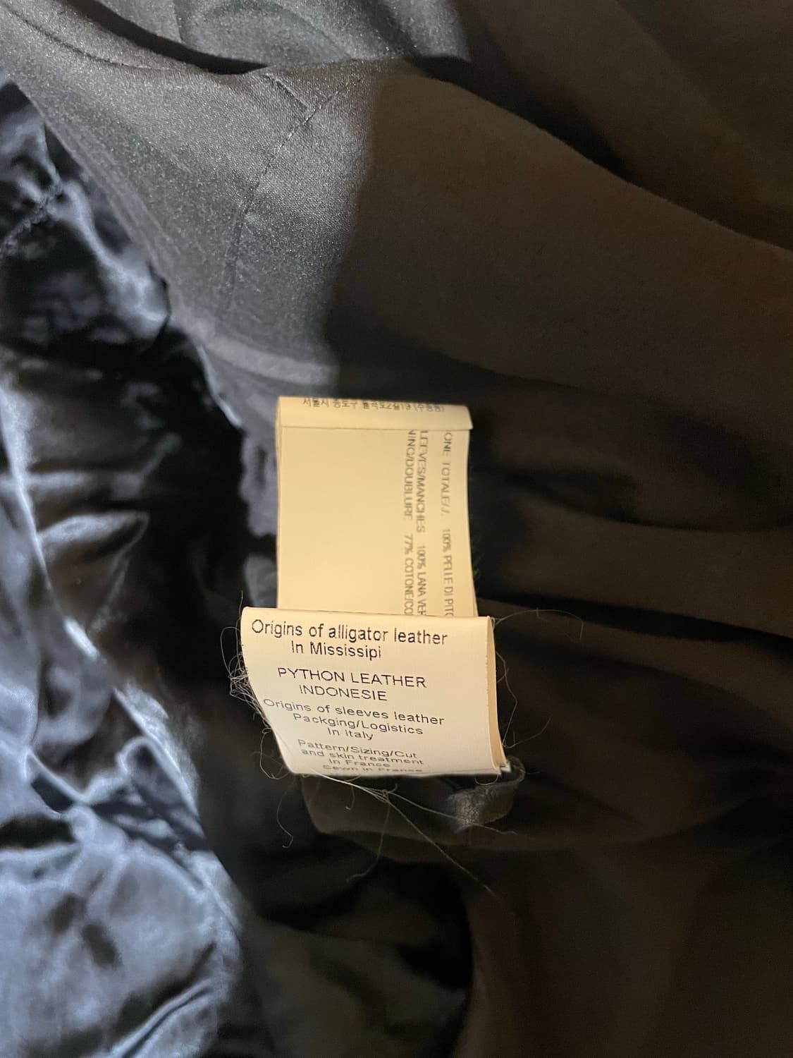 HUN RICK OWENS PYTHON LEATHER JACKET 상품이미지9