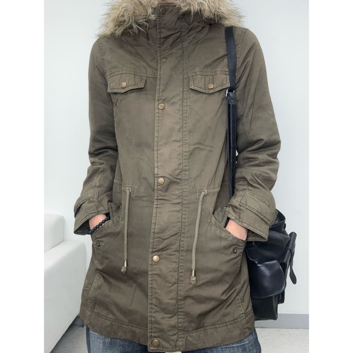 빈티지 카키 야상 자켓 점퍼 상품이미지3