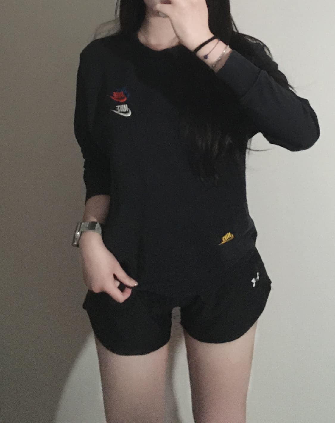 나이키 NSW 에센셜 프렌치 테리 크루넥 블랙 상품이미지1