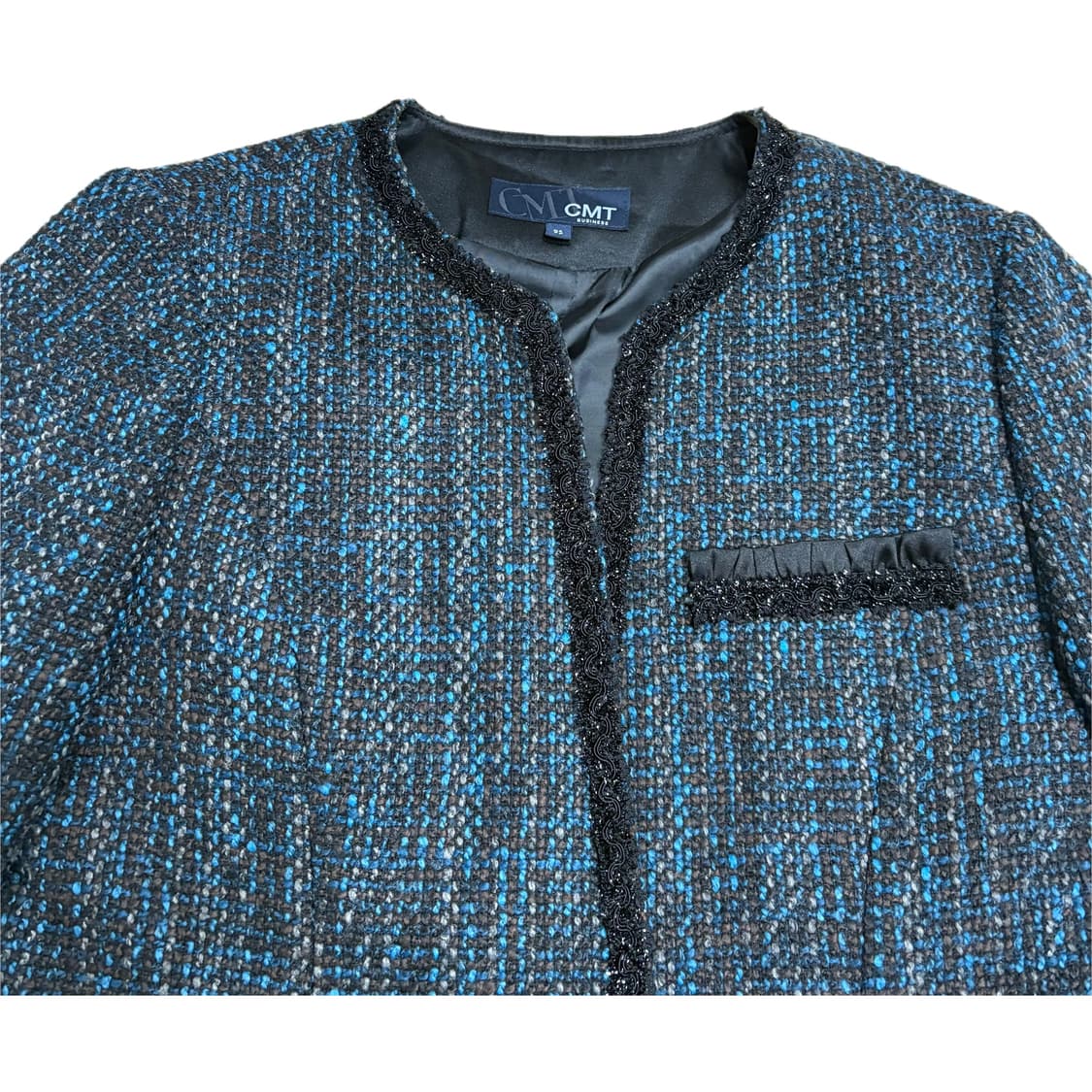 빈티지 원버튼 트위드 자켓 상품이미지3