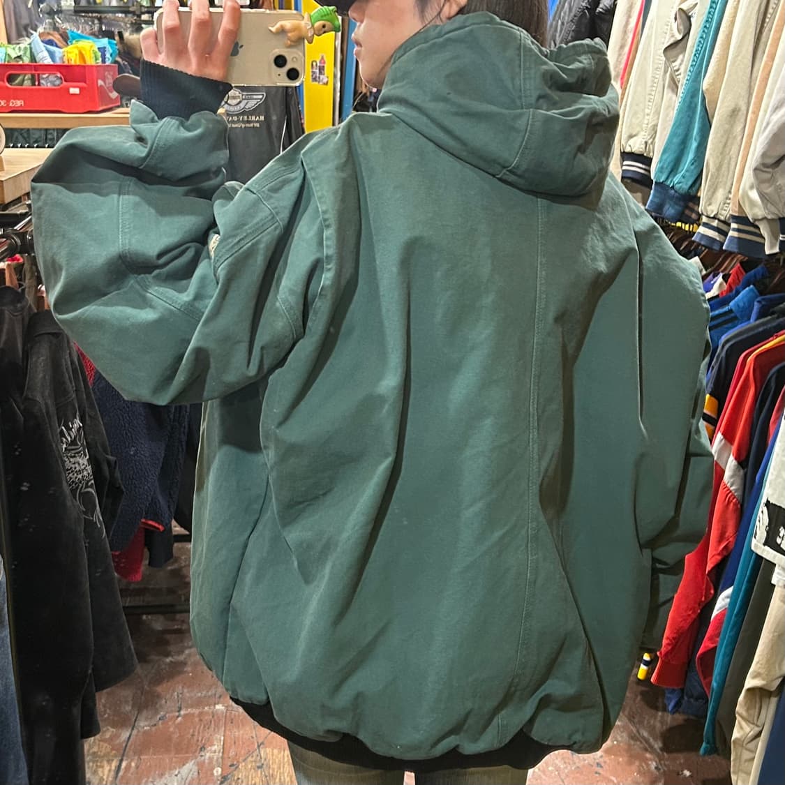 [HI] berne 후드 자켓 에메랄드  상품이미지5